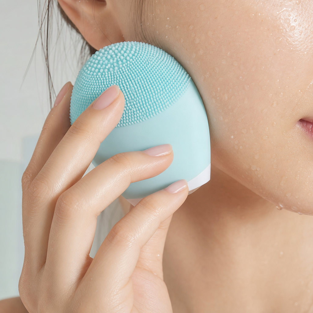 Ultrasonic Silicone Facial Cleansing Brush — Gentle Enough for Daily Use