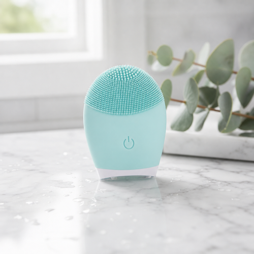Ultrasonic Silicone Facial Cleansing Brush — Gentle Enough for Daily Use