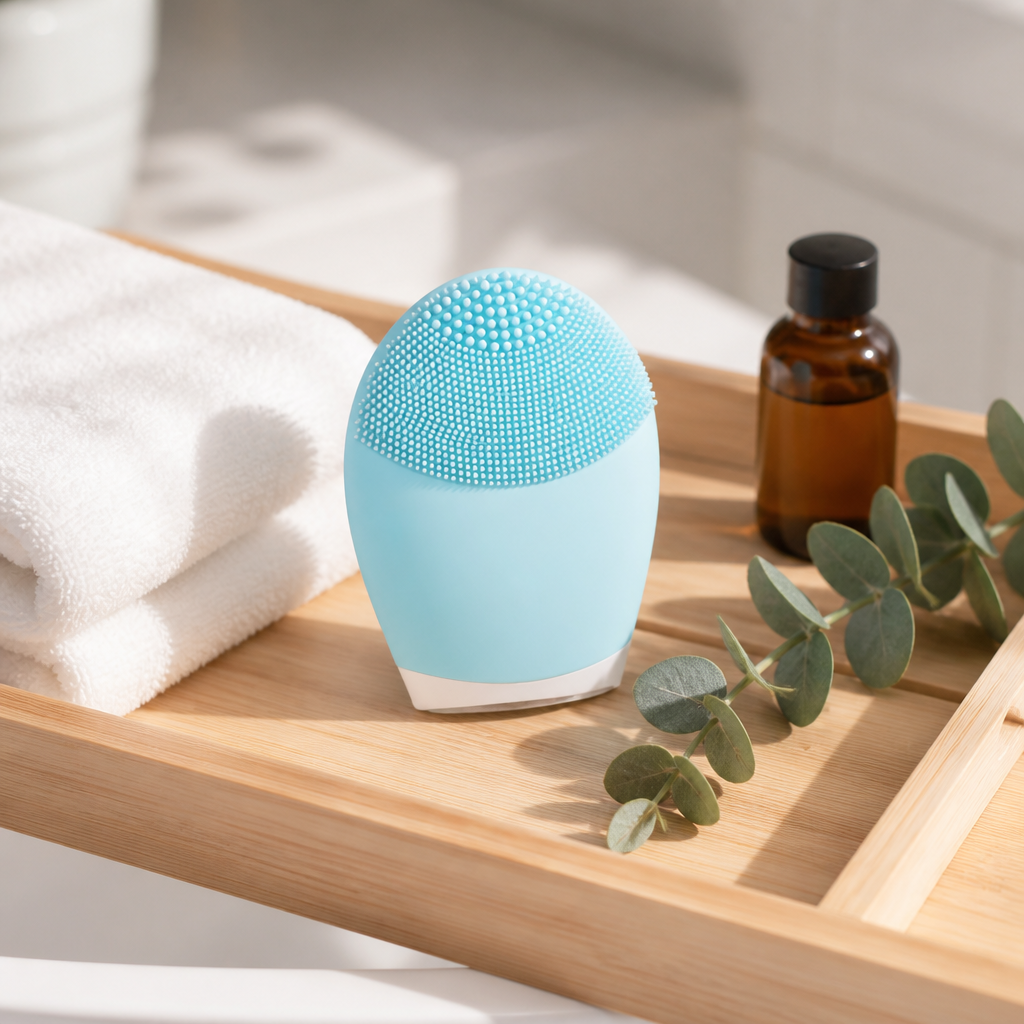 Ultrasonic Silicone Facial Cleansing Brush — Gentle Enough for Daily Use