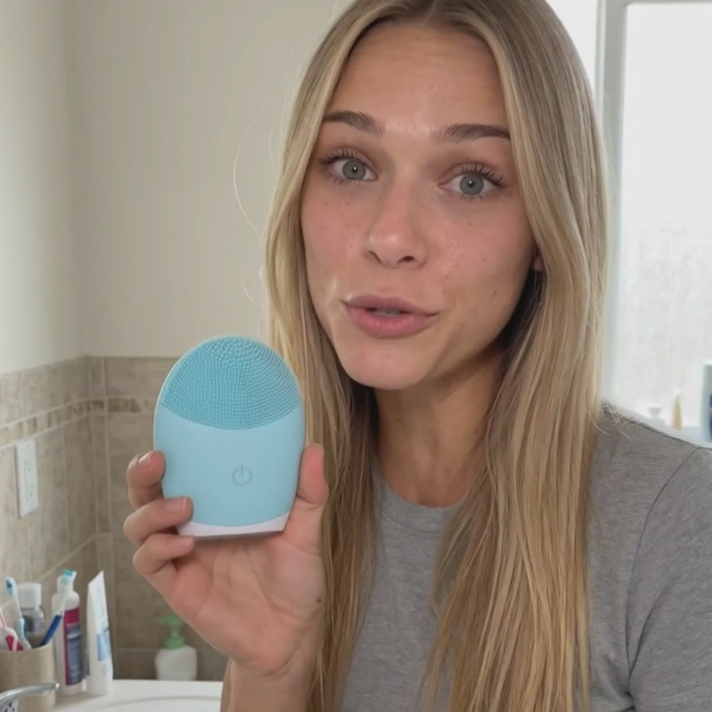 Ultrasonic Silicone Facial Cleansing Brush — Gentle Enough for Daily Use