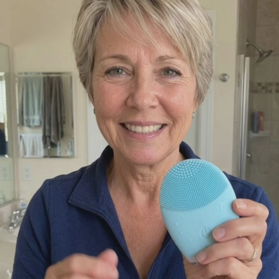 Ultrasonic Silicone Facial Cleansing Brush — Gentle Enough for Daily Use